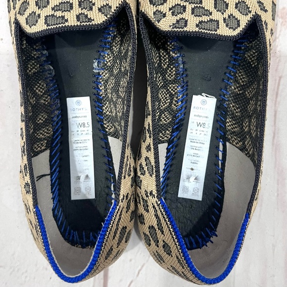 Rothy's The Loafer Spotted Leopard Cheetah Round Toe Ballet Flats - Picture 8 of 8